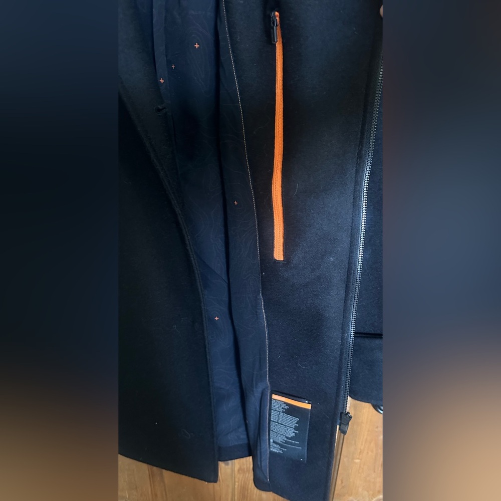 NWOT icebreaker merino wool lined peacoat small - Picture 3 of 5